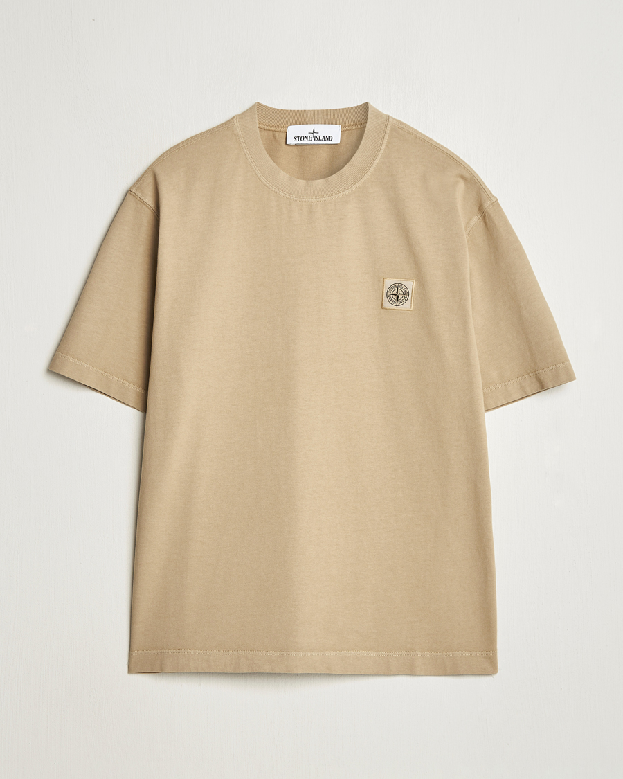 Homme | T-shirts | Stone Island | Combed Organic Cotton T-Shirt Biscuit