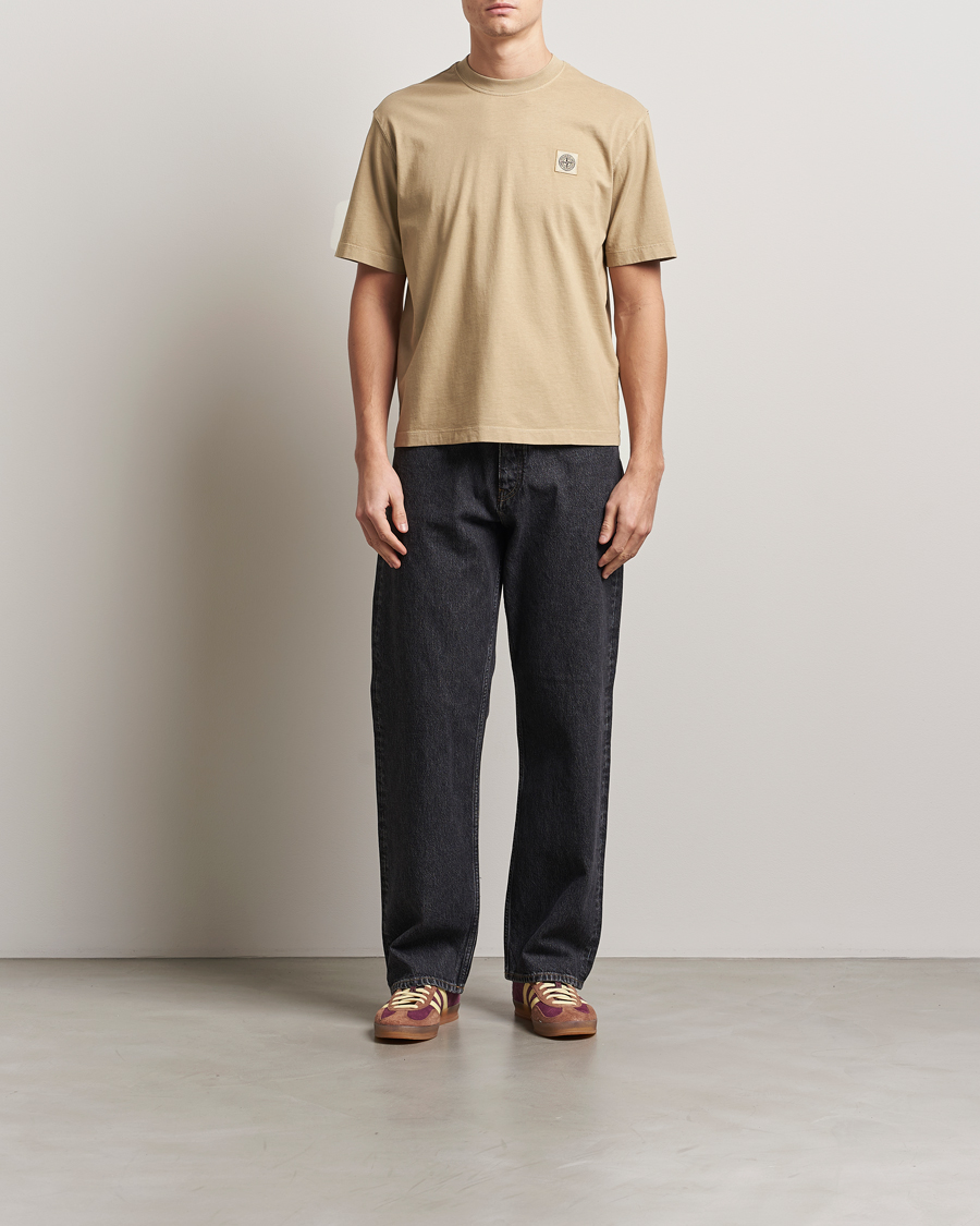 Homme | T-shirts | Stone Island | Combed Organic Cotton T-Shirt Biscuit
