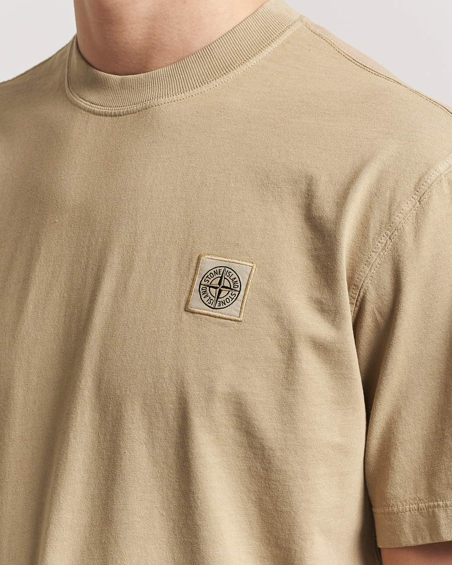 Homme | T-shirts | Stone Island | Combed Organic Cotton T-Shirt Biscuit