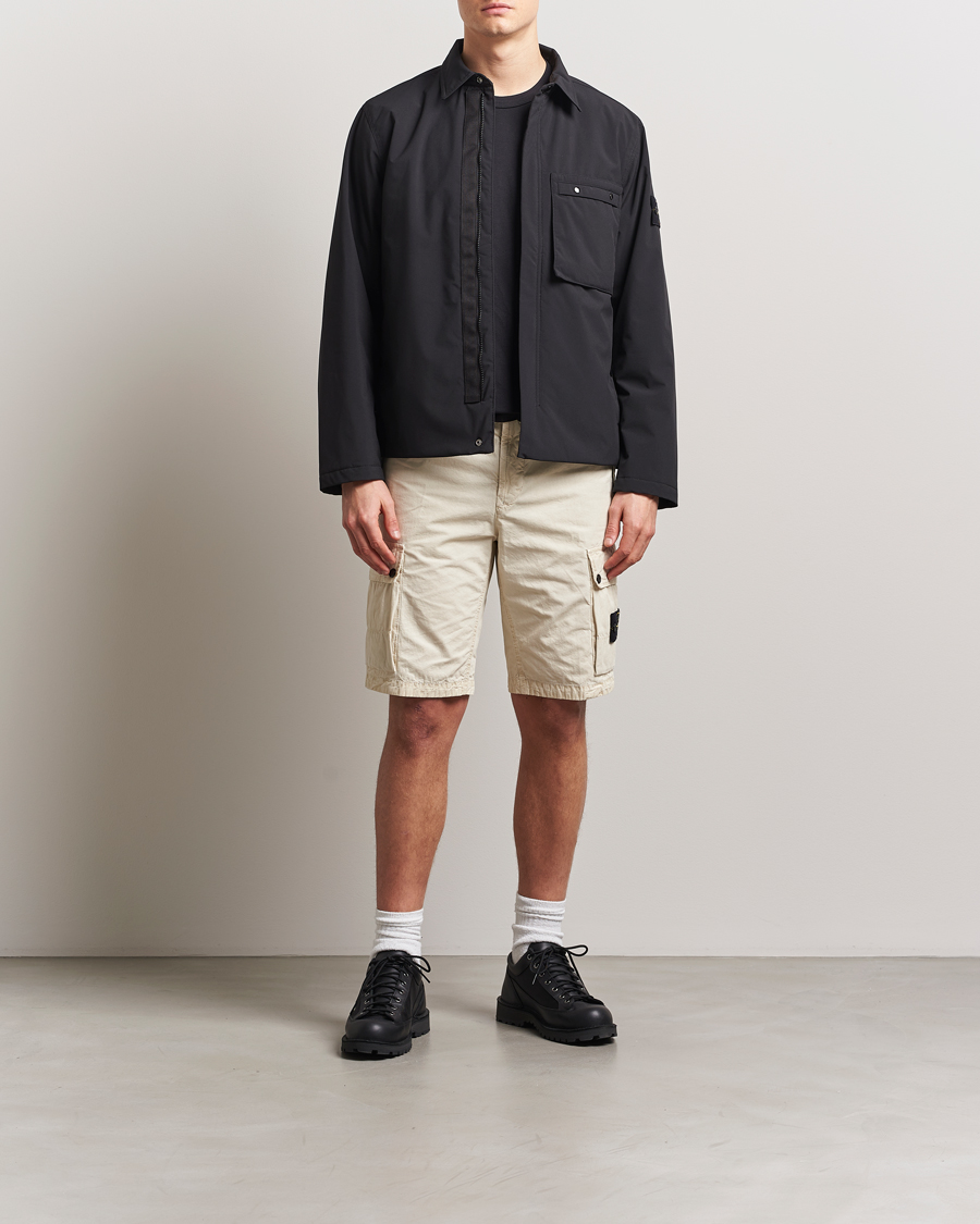 Homme | Shorts | Stone Island | Brushed Cotton Canvas Cargo Shorts Sand