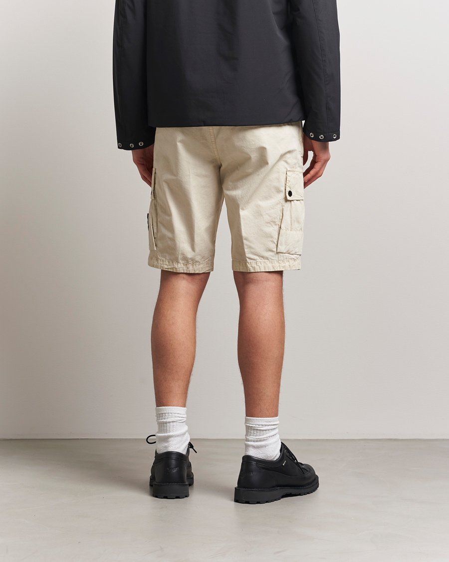 Homme | Shorts | Stone Island | Brushed Cotton Canvas Cargo Shorts Sand