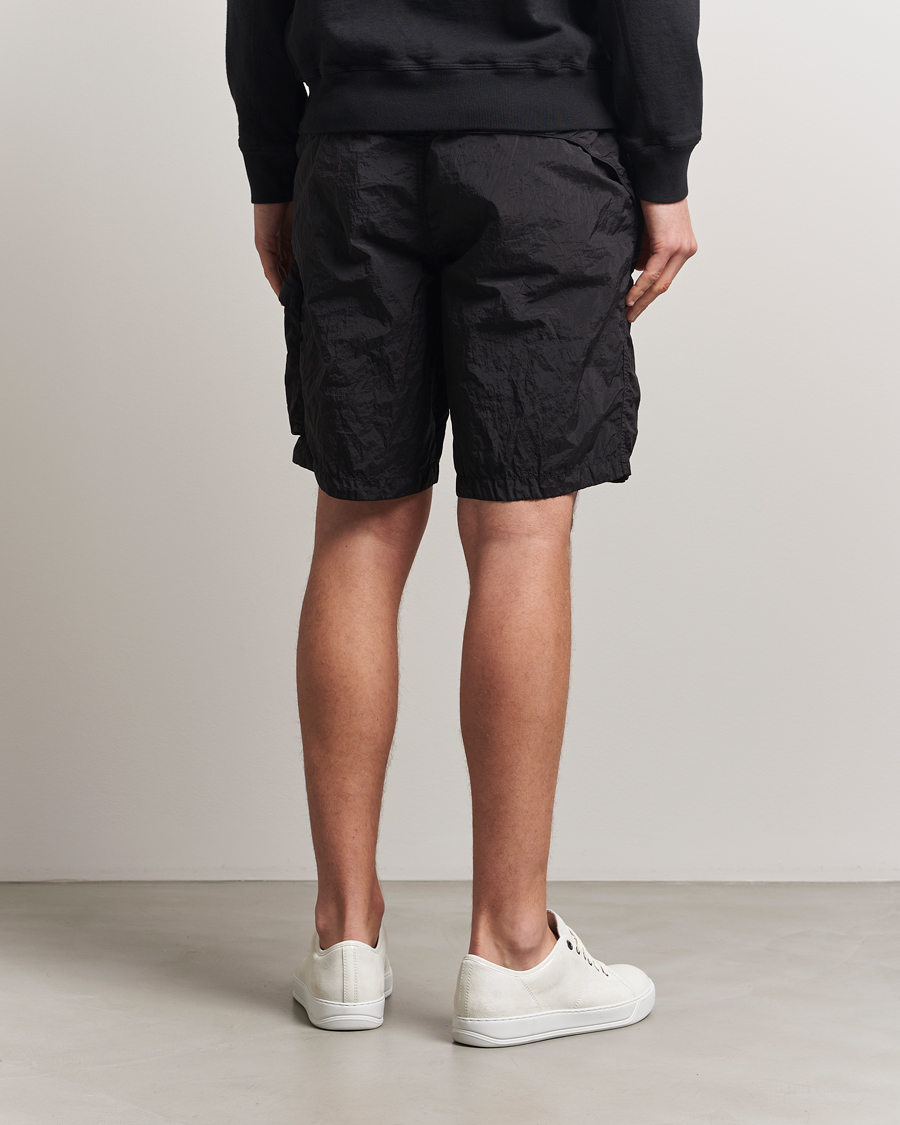 Homme | Shorts | Stone Island | Nylon Metal Drawstring Cargo Shorts Black