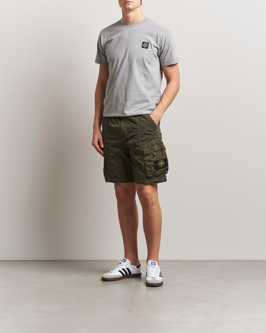 Homme | Shorts | Stone Island | Nylon Metal Drawstring Cargo Shorts Military Green
