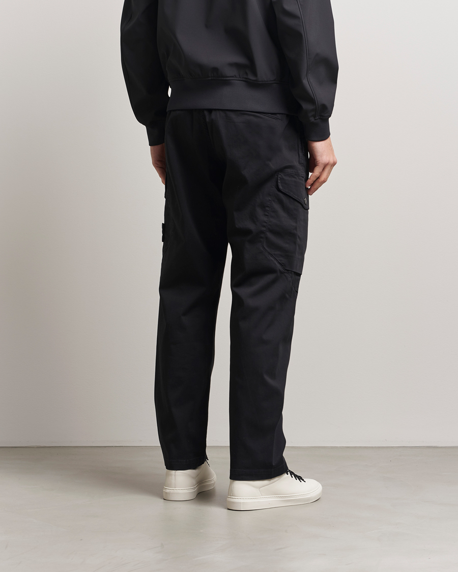 Homme | Pantalons | Stone Island | Regular Fit Cotton Stretch Cargo Pants Black