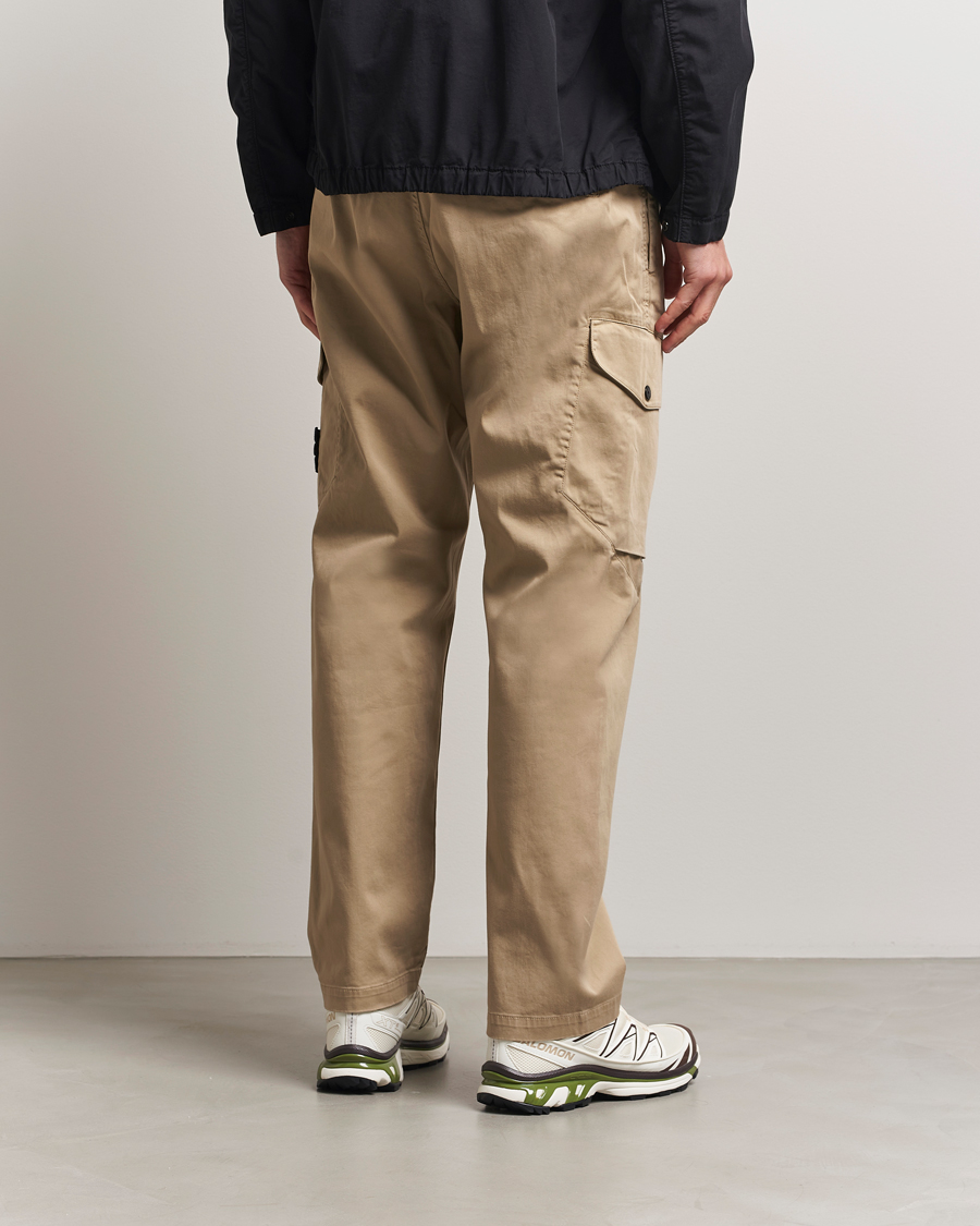Homme | Pantalons | Stone Island | Regular Fit Cotton Stretch Cargo Pants Biscuit