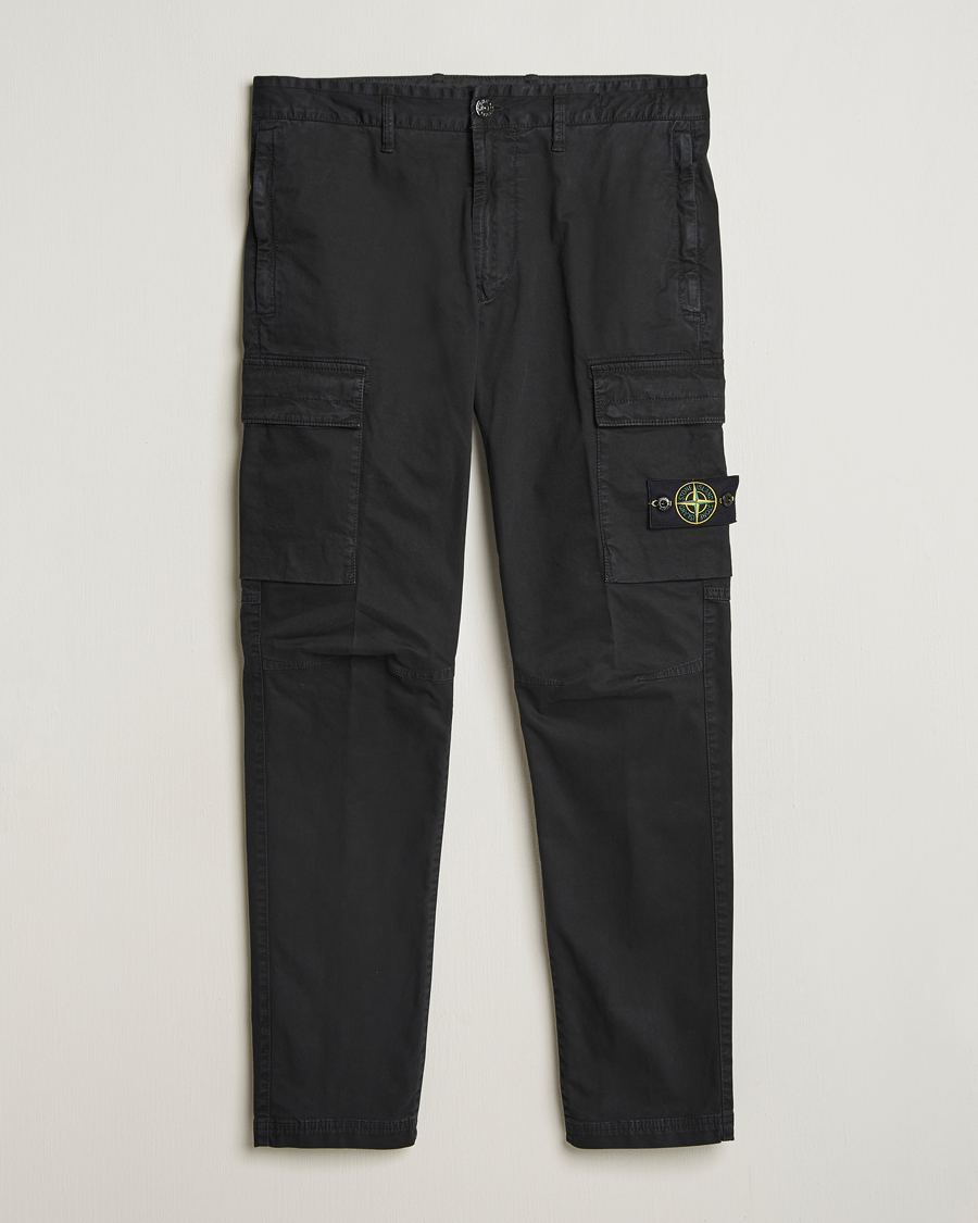 Homme | Pantalons | Stone Island | Stretch Twill Cargo Pants Black