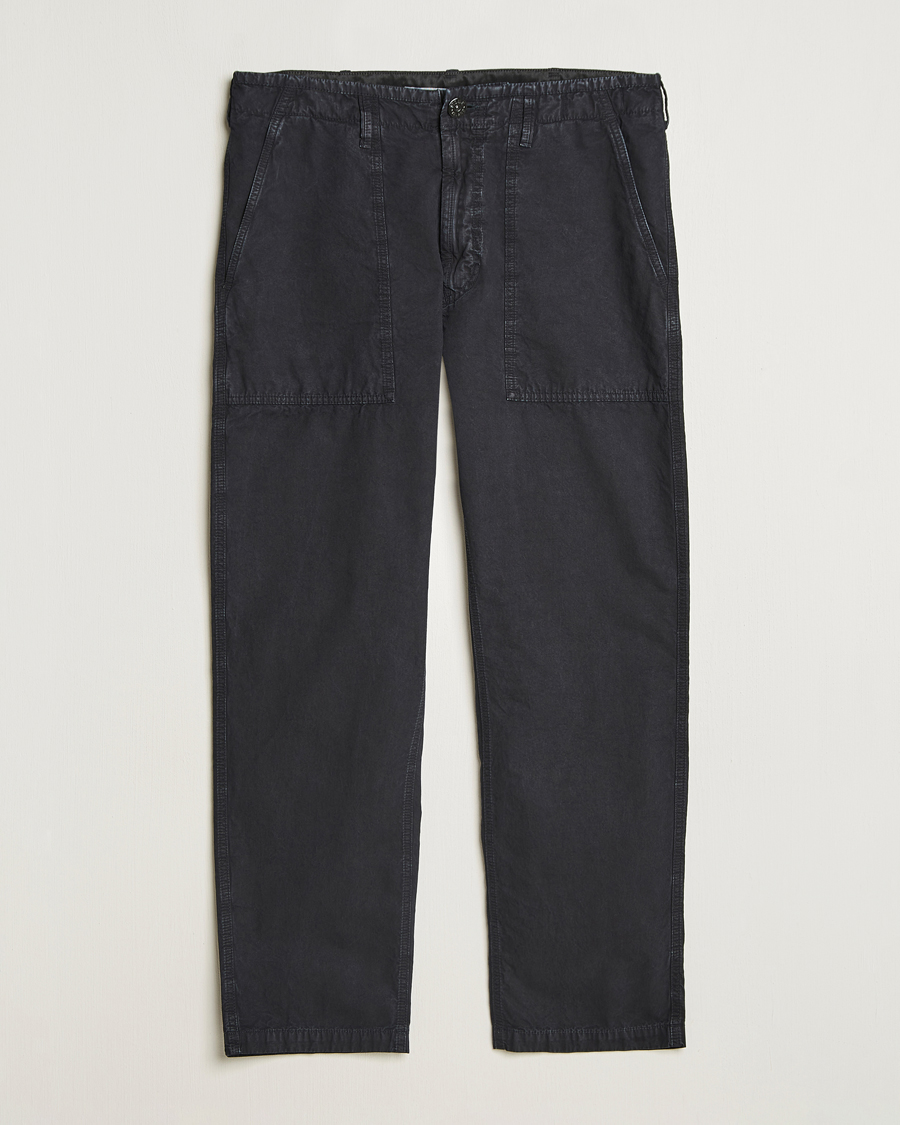 Homme | Pantalons | Stone Island | Brushed Cotton Canvas Fatigue Pants Navy Blue