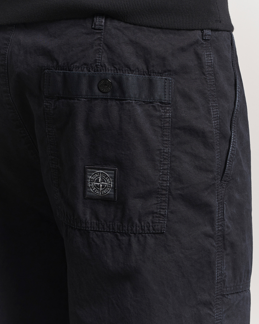 Homme | Pantalons | Stone Island | Brushed Cotton Canvas Fatigue Pants Navy Blue