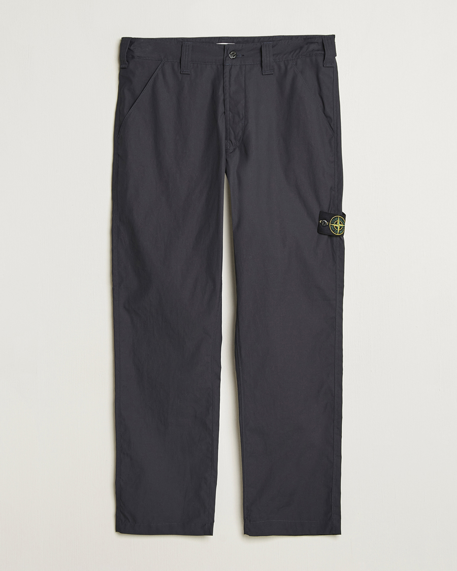 Homme | Pantalons | Stone Island | Supima Cotton Canvas Pants Navy Blue