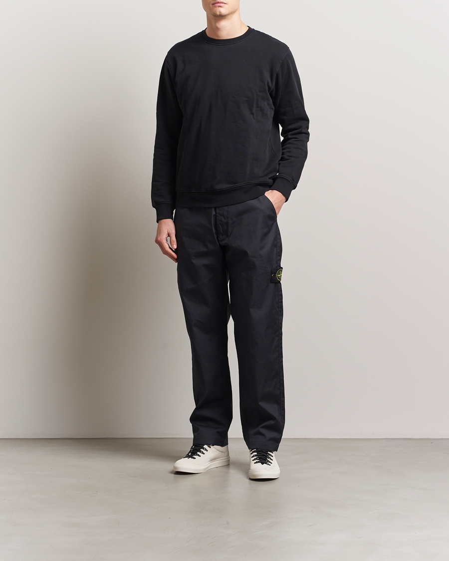 Homme | Pantalons | Stone Island | Supima Cotton Canvas Pants Navy Blue