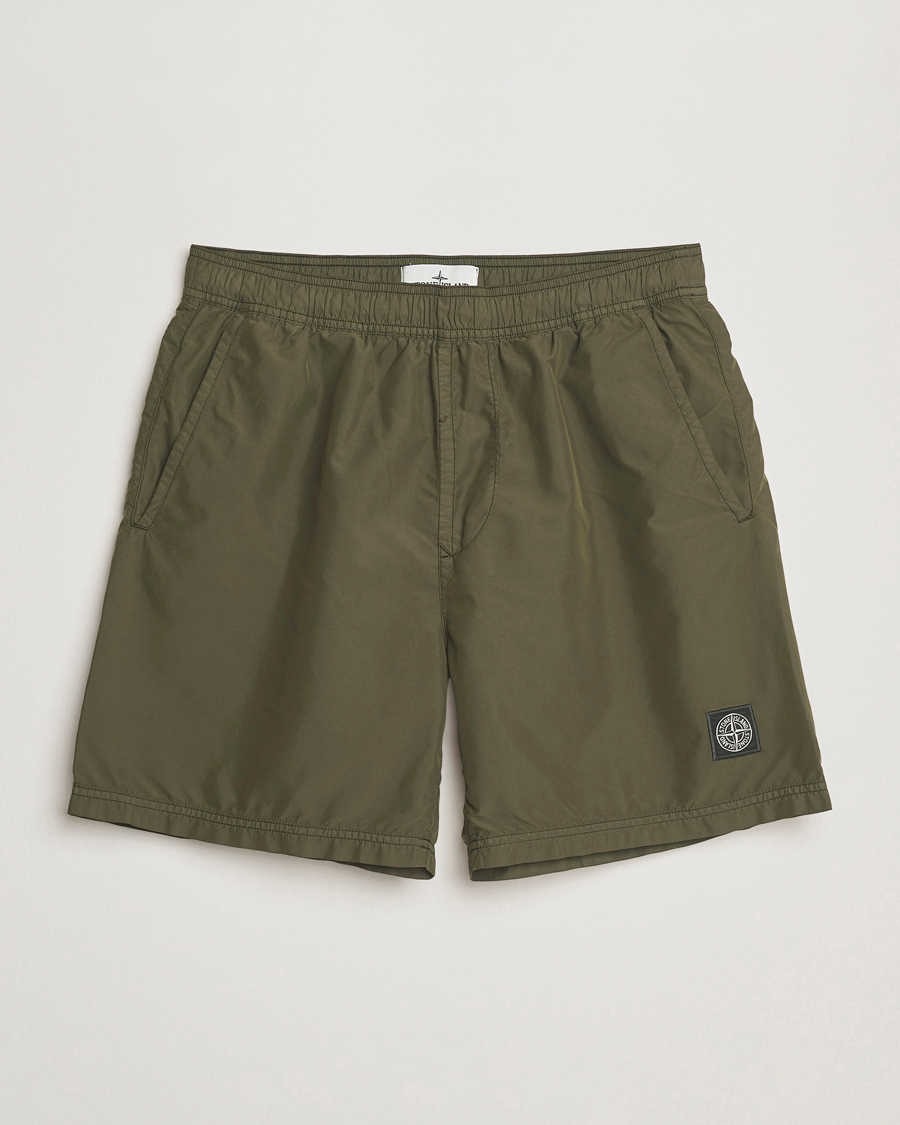 Homme | Maillots De Bain | Stone Island | Brushed Nylon Swimshorts Military Green