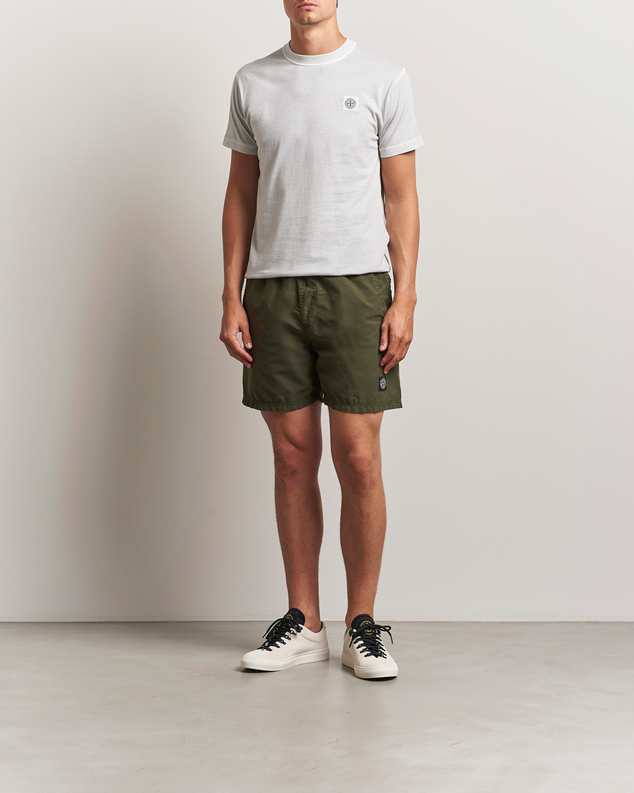 Homme | Maillots De Bain | Stone Island | Brushed Nylon Swimshorts Military Green