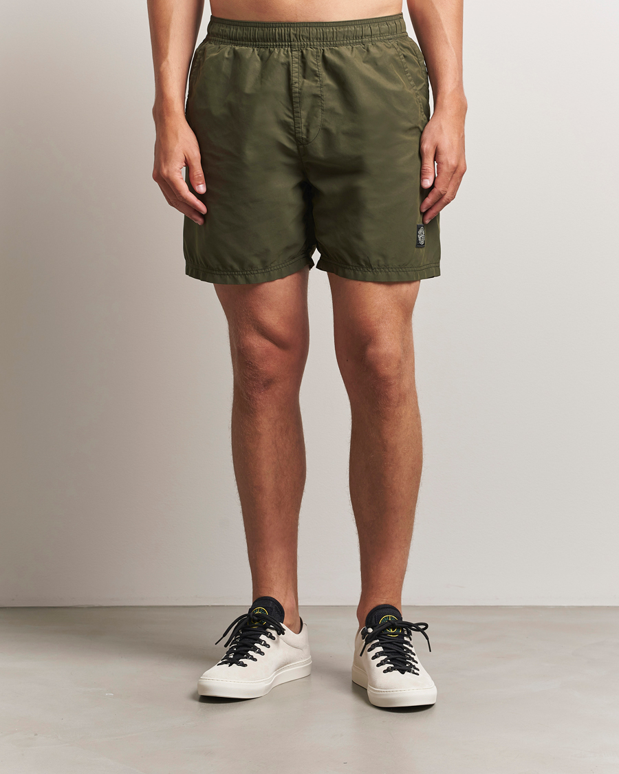 Homme | Maillots De Bain | Stone Island | Brushed Nylon Swimshorts Military Green