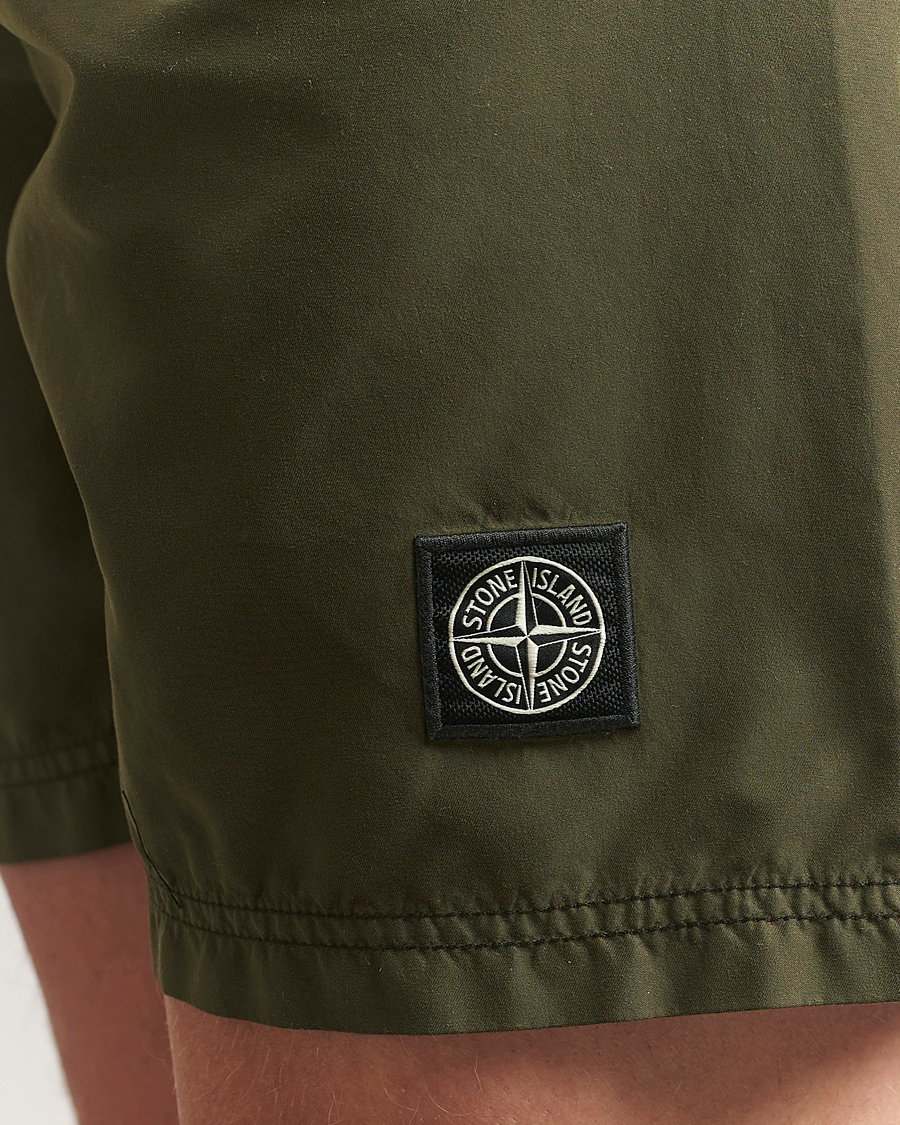 Homme | Maillots De Bain | Stone Island | Brushed Nylon Swimshorts Military Green