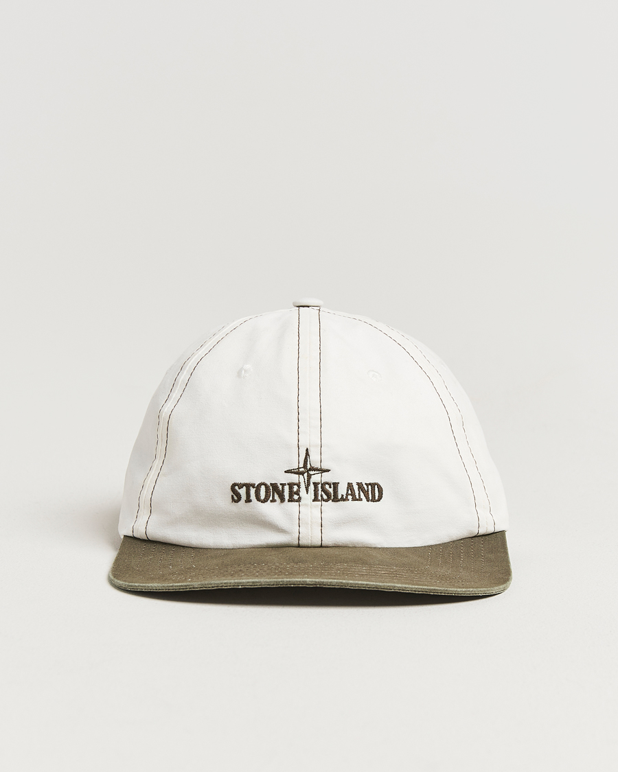 Homme | Stone Island Tela Resinata Block Colour Cap Military Green | Stone Island | Tela Resinata Block Colour Cap Military Green