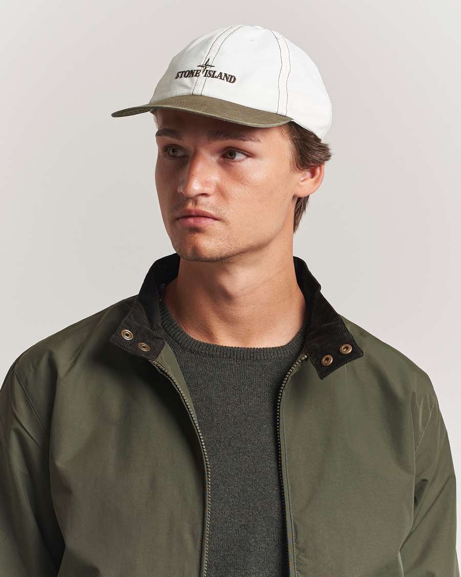 Homme | Stone Island Tela Resinata Block Colour Cap Military Green | Stone Island | Tela Resinata Block Colour Cap Military Green