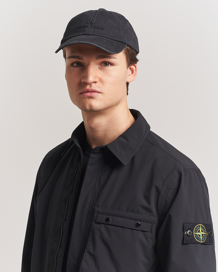 Homme | Bobs Et Casquettes | Stone Island | Stone IslandCotton Gabardine CapBlack