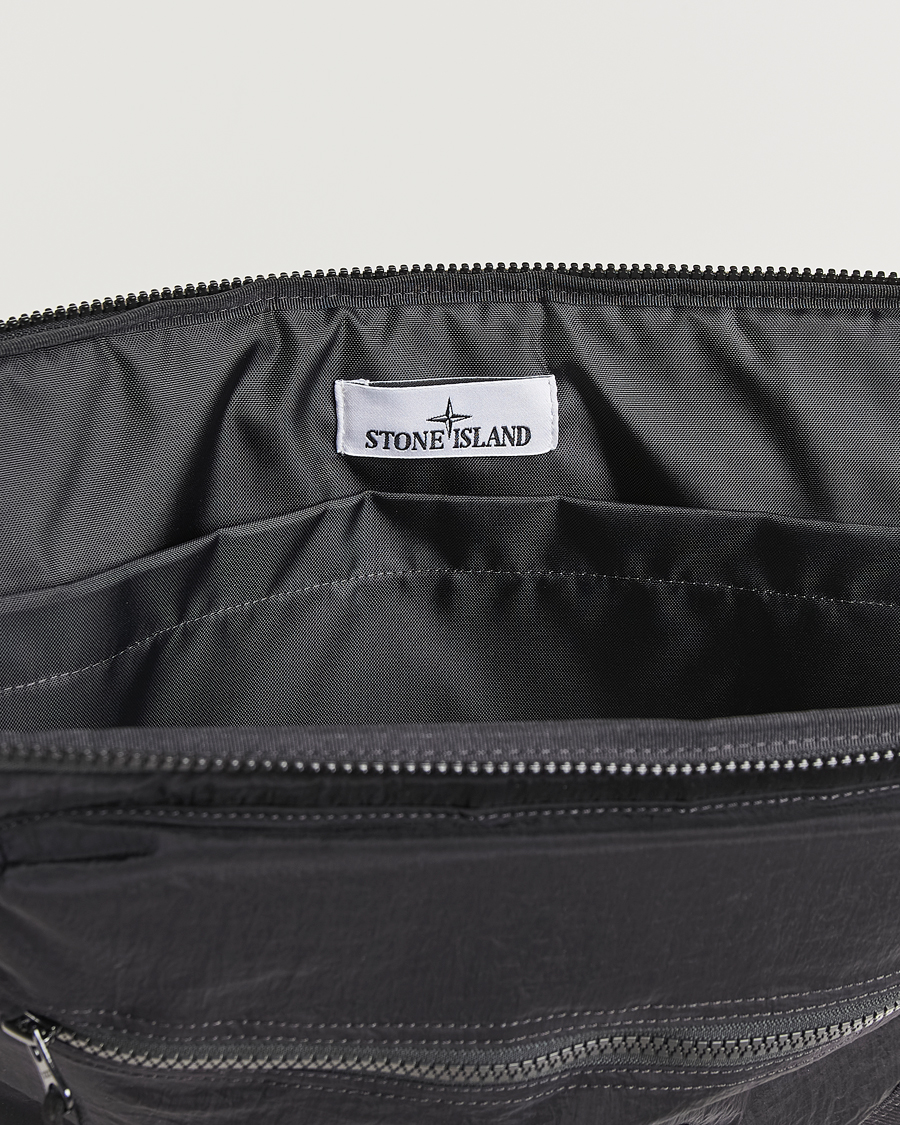 Homme | Stone Island Nylon Metal Pouch Portfolio Black | Stone Island | Nylon Metal Pouch Portfolio Black