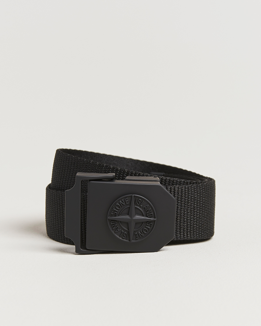 Homme | Stone Island Textile Belt Black | Stone Island | Textile Belt Black