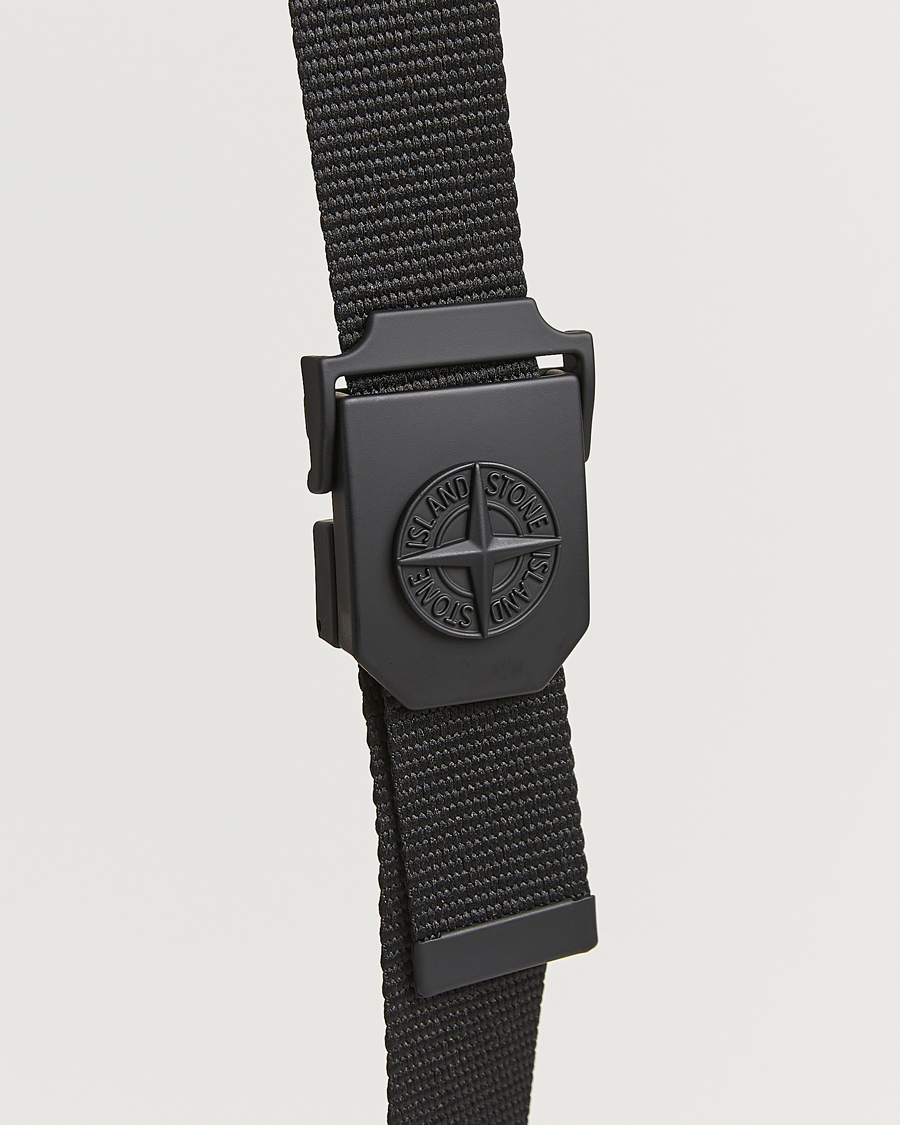 Homme | Stone Island Textile Belt Black | Stone Island | Textile Belt Black