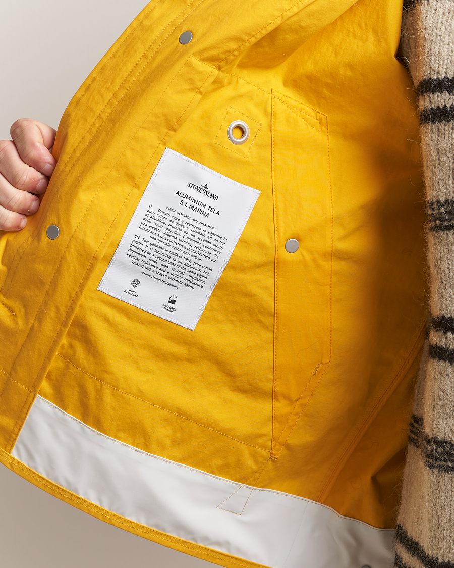 Homme | Manteaux Et Vestes | Stone Island | Marina Aluminum Tela Jacket Ochre