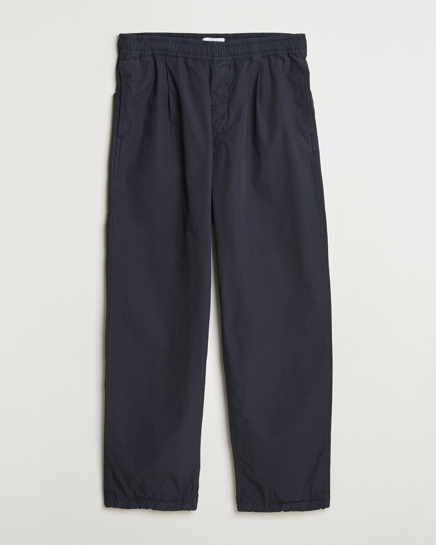 Homme | Pantalons | Stone Island | Marina Organic Cotton Tela Pants Navy Blue