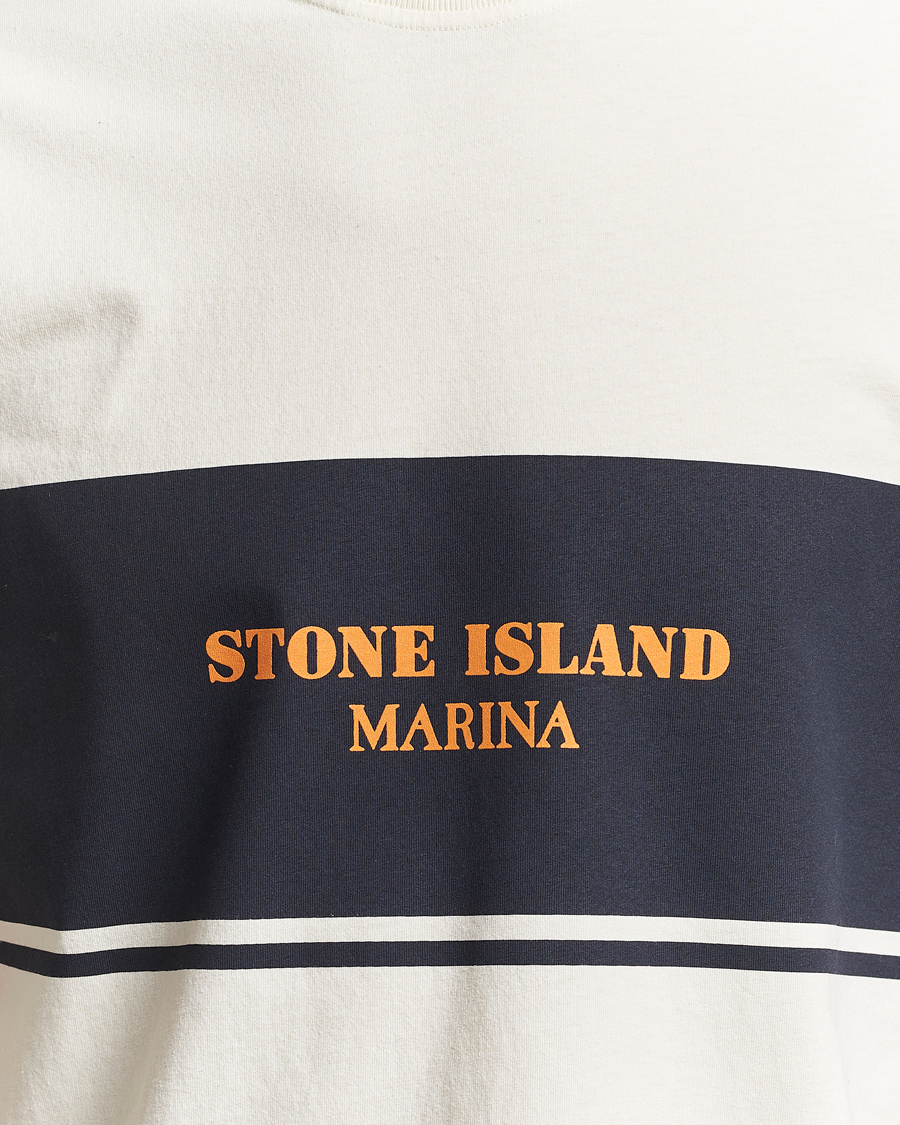 Homme | T-shirts | Stone Island | Marina Organic Cotton T-Shirt Ivory