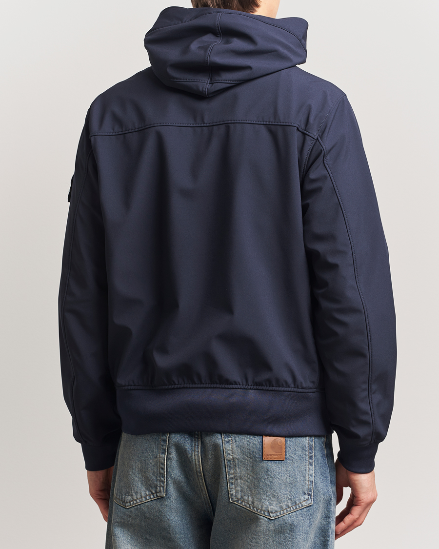 Homme | Manteaux Et Vestes | Stone Island | Soft Shell Hooded Jacket Navy Blue