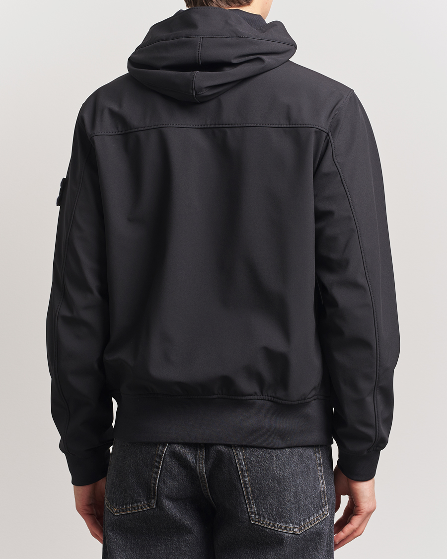 Homme | Manteaux Et Vestes | Stone Island | Soft Shell Hooded Jacket Black