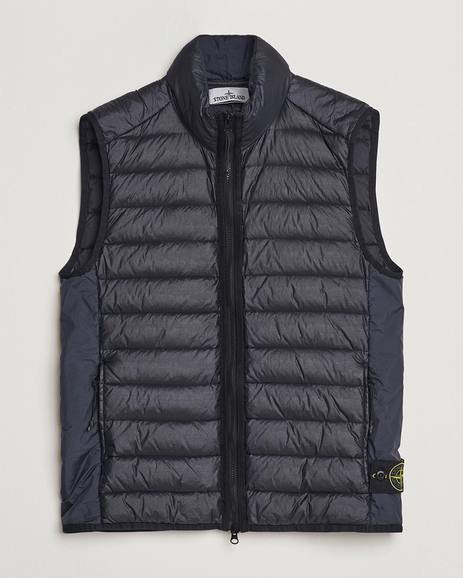 Homme | Manteaux Et Vestes | Stone Island | Nylon Down Vest Navy Blue