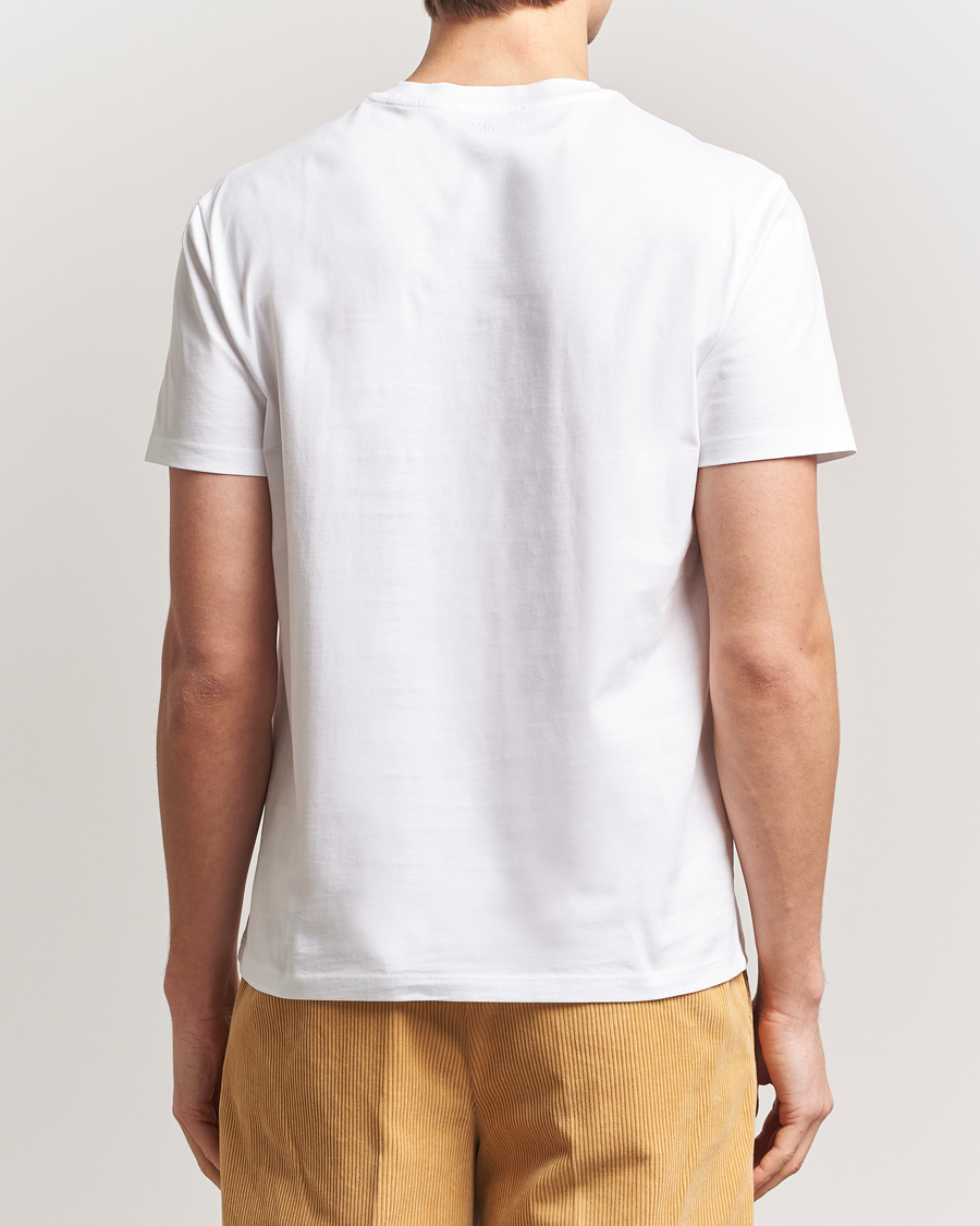 Homme | T-shirts | AMI | Tonal Heart Logo T-Shirt White