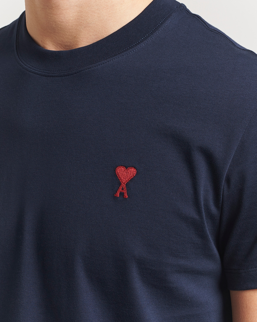 Homme | T-shirts | AMI | Heart Logo T-Shirt Navy