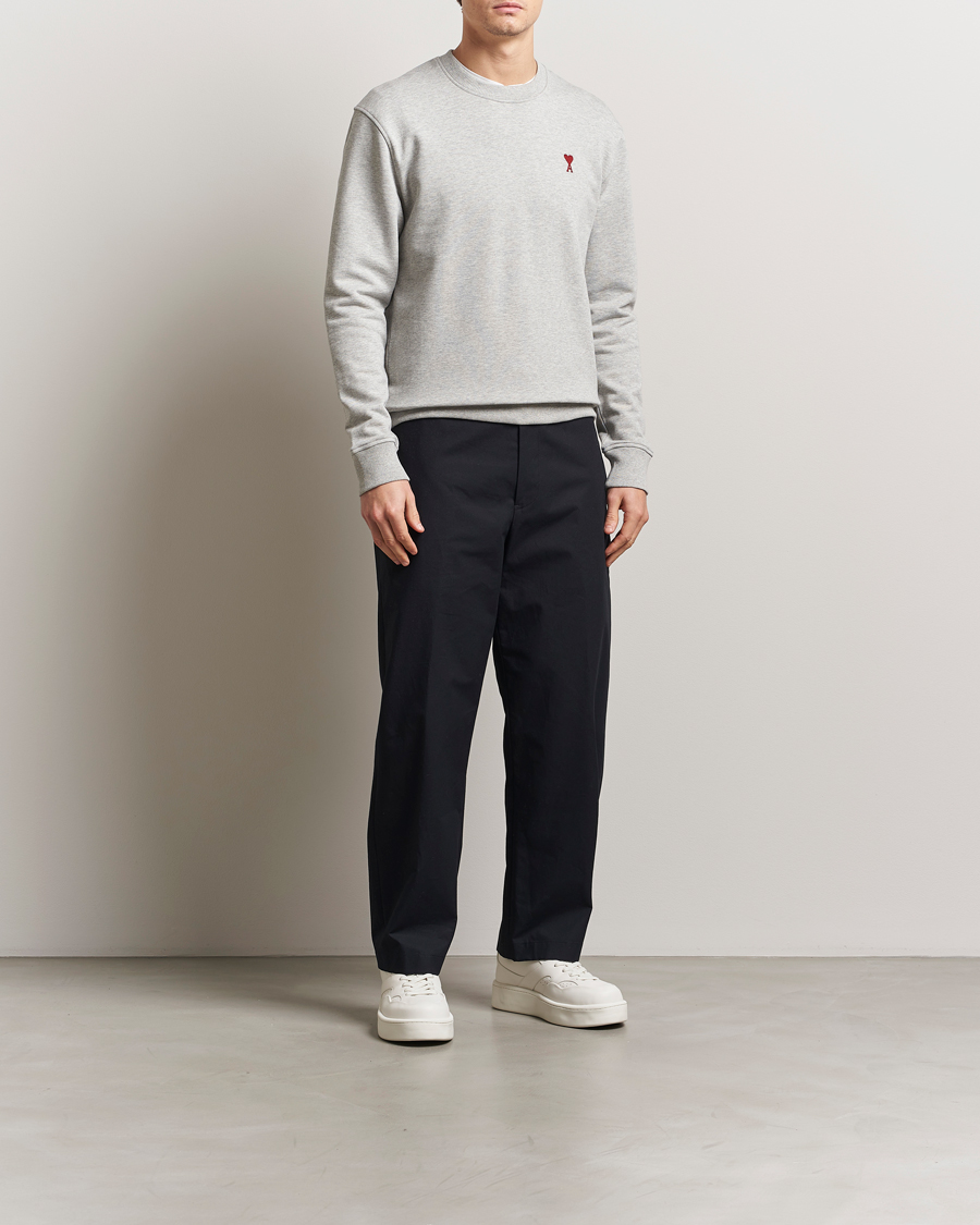 Homme | Pulls Et Tricots | AMI | Heart Logo Sweatshirt Heather Ash Grey