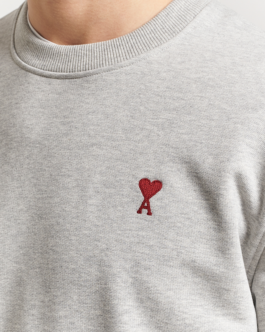 Homme | Pulls Et Tricots | AMI | Heart Logo Sweatshirt Heather Ash Grey