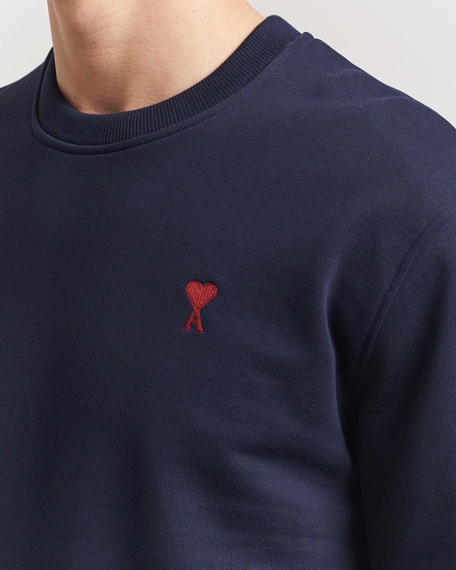 Homme | Pulls Et Tricots | AMI | Heart Logo Sweatshirt Night Blue