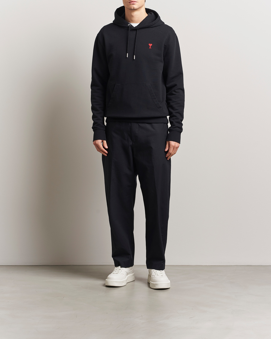 Homme | Pulls Et Tricots | AMI | Heart Logo Hoodie Black