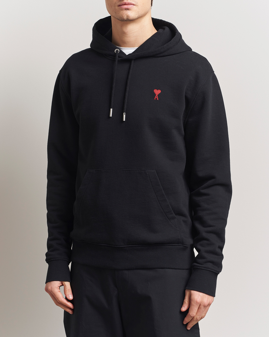 Homme | Pulls Et Tricots | AMI | Heart Logo Hoodie Black