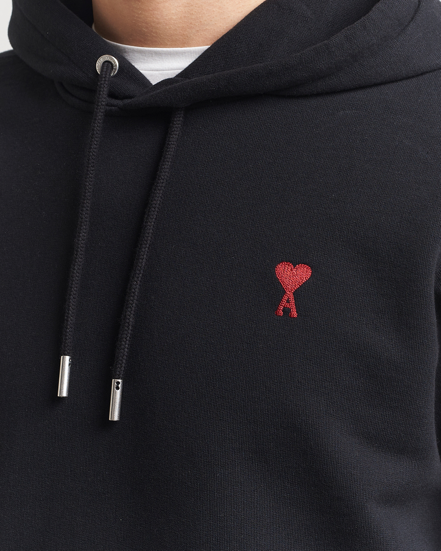 Homme | Pulls Et Tricots | AMI | Heart Logo Hoodie Black