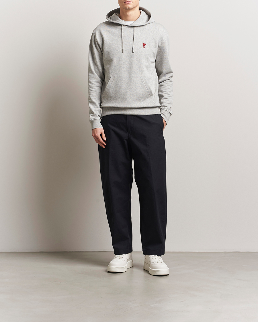 Homme | Pulls Et Tricots | AMI | Heart Logo Hoodie Heather Ash Grey