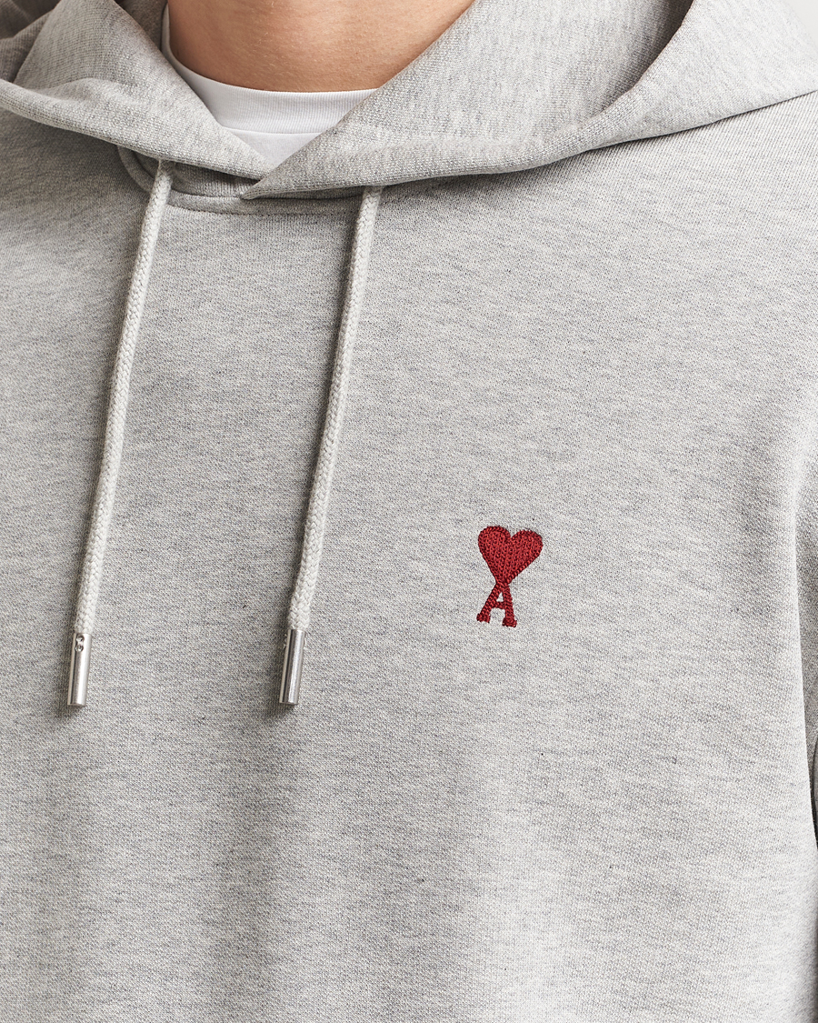 Homme | Pulls Et Tricots | AMI | Heart Logo Hoodie Heather Ash Grey