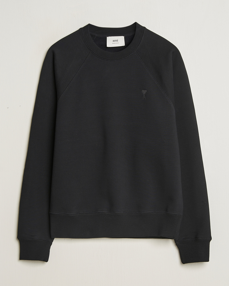 Homme | Pulls Et Tricots | AMI | Tonal Heart Logo Sweatshirt Black