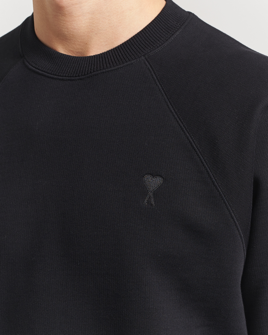 Homme | Pulls Et Tricots | AMI | Tonal Heart Logo Sweatshirt Black