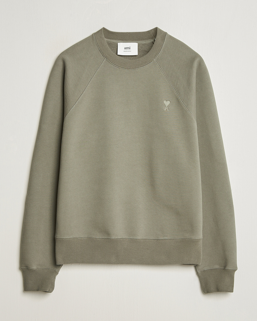 Homme | Pulls Et Tricots | AMI | Tonal Heart Logo Sweatshirt Smoke Grey