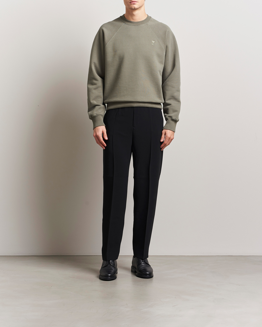 Homme | Pulls Et Tricots | AMI | Tonal Heart Logo Sweatshirt Smoke Grey