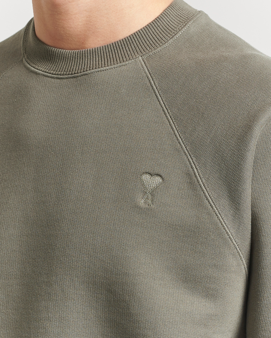 Homme | Pulls Et Tricots | AMI | Tonal Heart Logo Sweatshirt Smoke Grey
