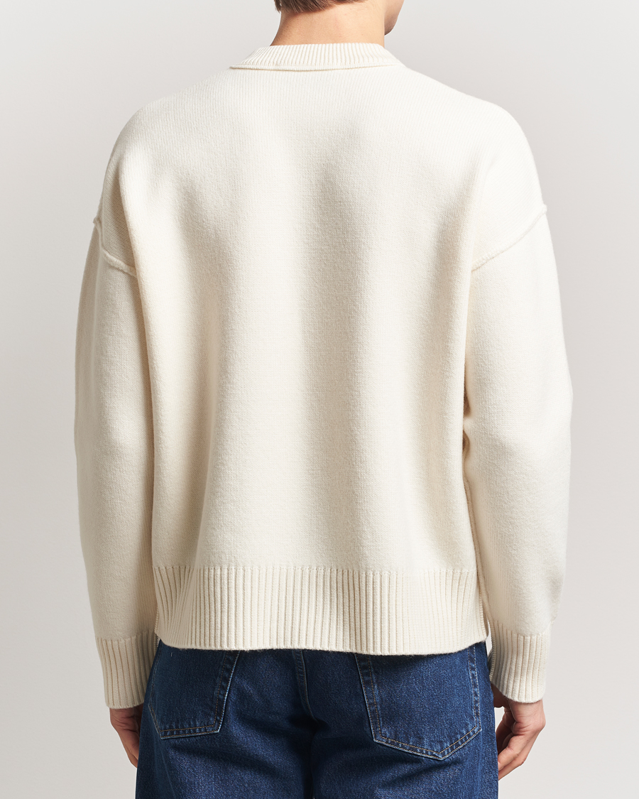 Homme | Pulls Et Tricots | AMI | Big Heart Wool Sweater Off White