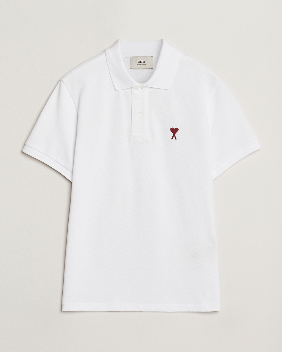 Homme | Polos | AMI | Heart Logo Polo White