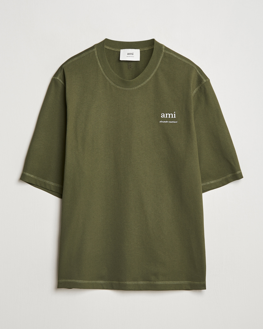 Homme | T-shirts | AMI | Logo T-Shirt Loden