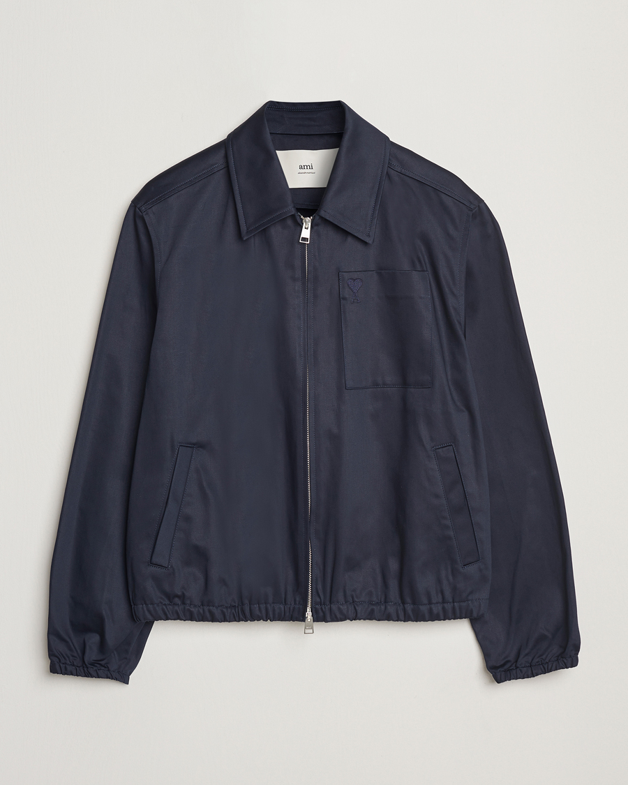 Homme | Manteaux Et Vestes | AMI | Zipped Jacket Navy Blue