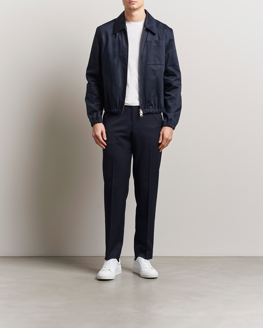 Homme | Manteaux Et Vestes | AMI | Zipped Jacket Navy Blue